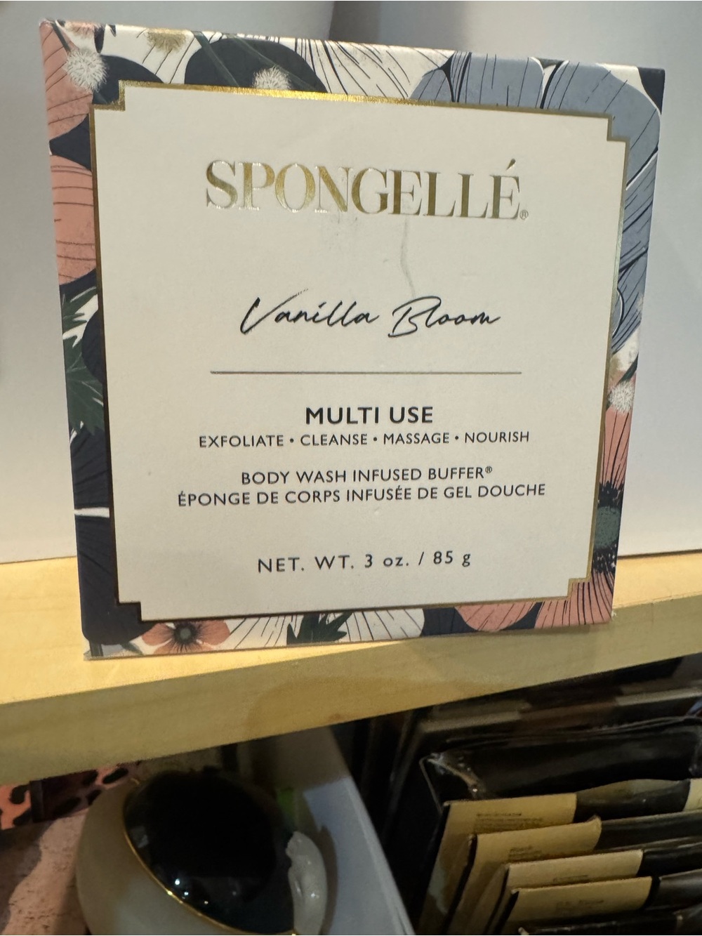 Spongellé Vanilla Bloom Multi Use Body‎ Wash Infused Buffer